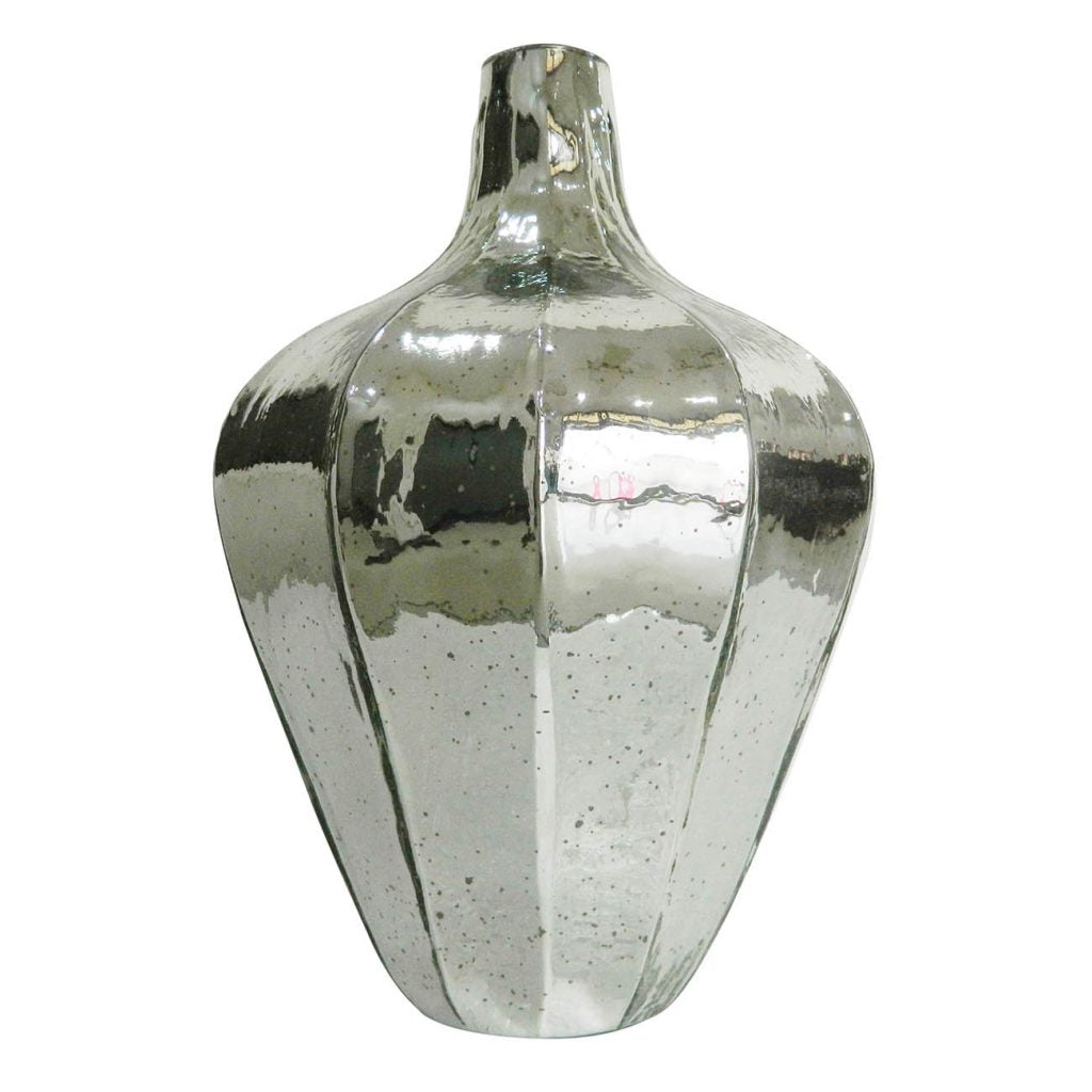 Antiqued Mercury Glass Vase
