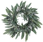 16" Eucalyptus Wreath, Grey Green