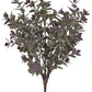 16.5" Mini Leaf Bush Gray, Green & Burgundy