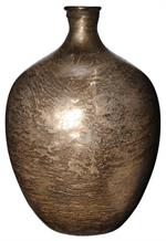 Large Foil Glass Bottle, Gold/Brown