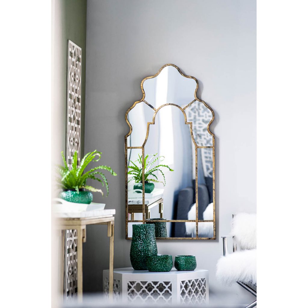 Vintage Garden Mirror, Gold