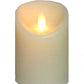Wax Flickering Candle, 3"W x 4"H (Various Colors)