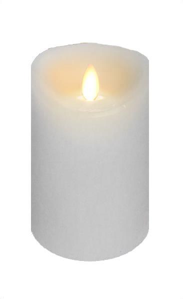 Wax Flickering Candle, 4"W x 6"H (Various Colors)