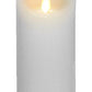 Wax Flickering Candle, 4"W x 8"H (Various Colors)