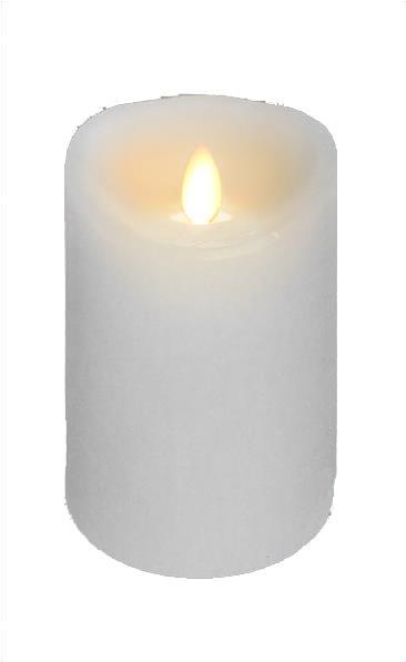 Wax Flickering Candle, 5"W x 6"H (Various Colors)