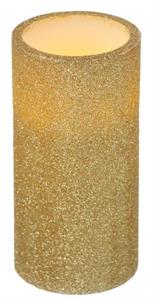 Gold Glitter Flameless Candle (Various Sizes)
