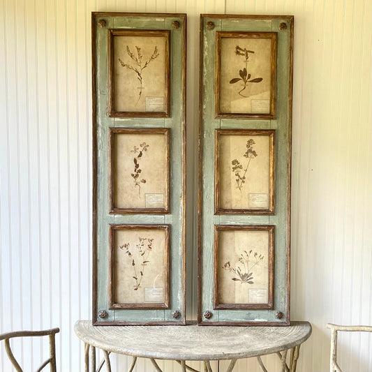 Framed Botanical Collection Panel (Various Styles)