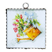 Watering Can with Flowers Mini Gallery Print