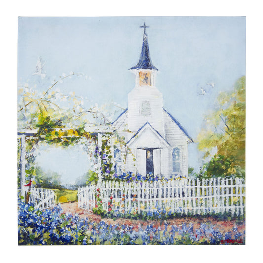Spring Church Canvas Print