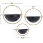 Black Metal Wall Planter (Various Sizes)