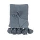 Veda Throw, Sea Fog Blue