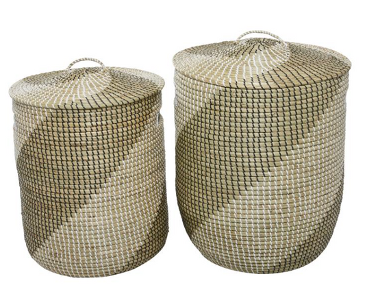 Brown Water Hyacinth Storage Basket (Various Sizes)