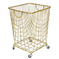 Gold Metal Industrial Storage Basket