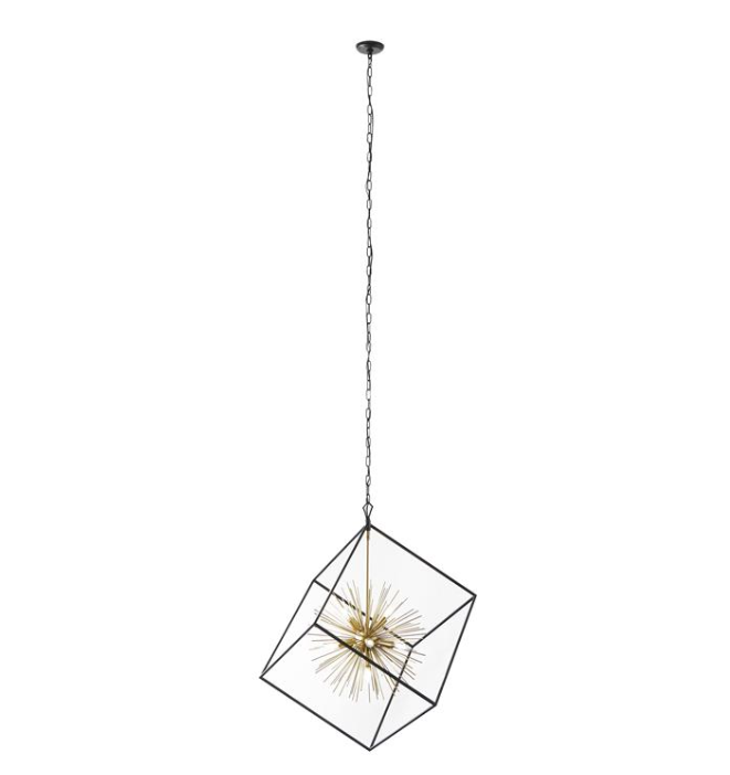 Gold Metal Contemporary Chandelier