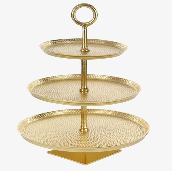 Gold Metal 3-Tiered Stand