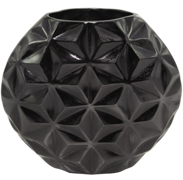 Black Aluminum Modern Vase