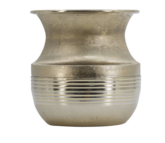 Aluminum Pot Vase, Small