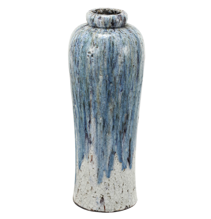 Blue Terracotta Vase, Medium