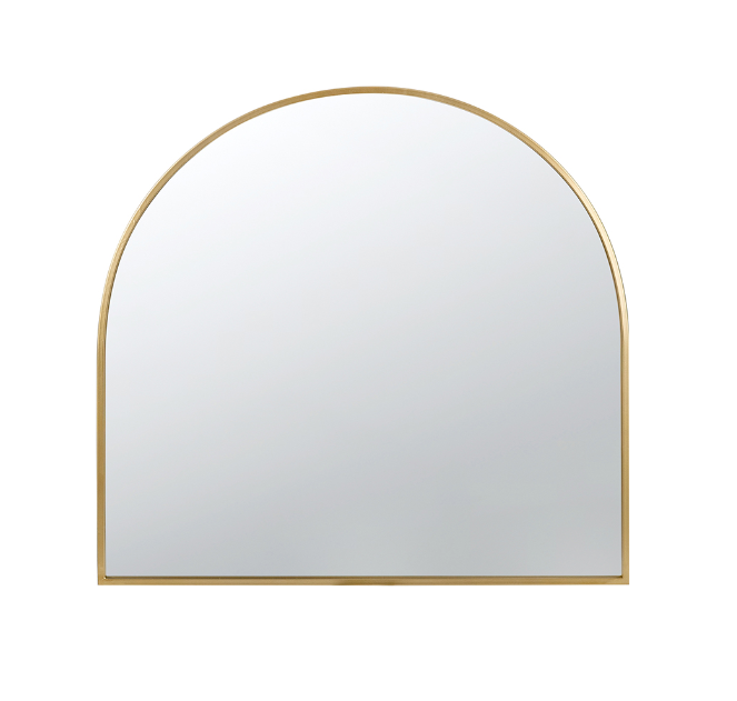 Gold Rounded Mirror