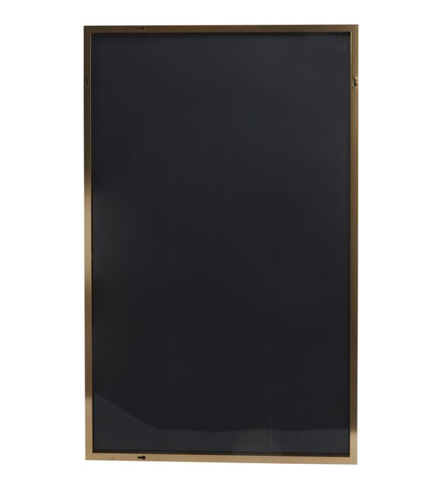 Glam Gold Metal Wall Mirror