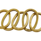 Gold Metal Modern Chain Sculpture