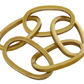 Gold Metal Modern Chain Sculpture