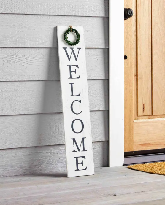Reversible Welcome/Seasonal Porch Sign