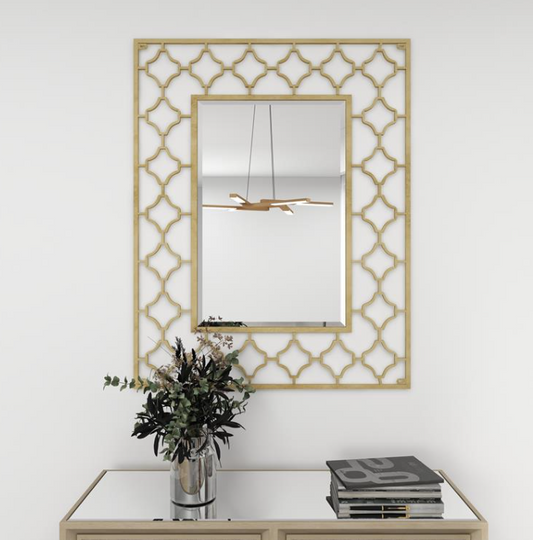 Gold Glam Metal Wall Mirror