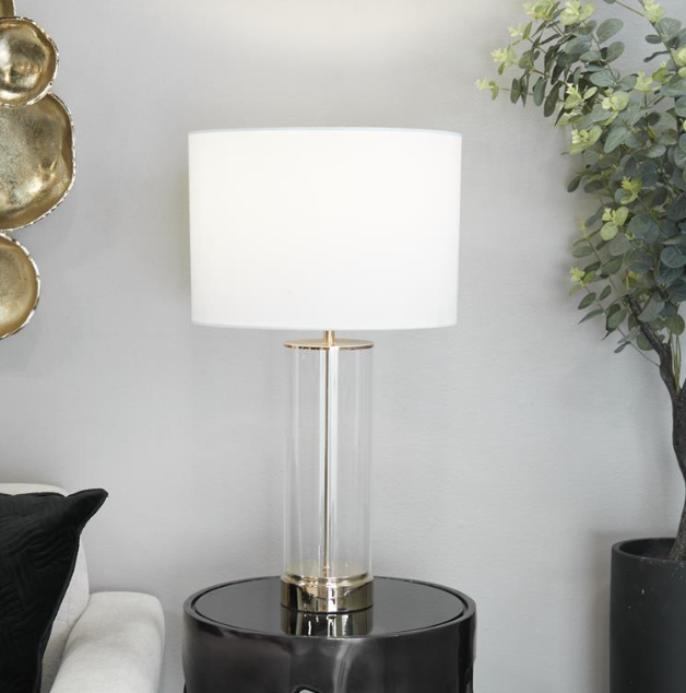 Gold Glass Glam Table Lamp