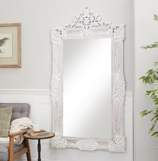 White Pine French Country Floor Mirror