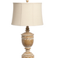Whitewashed Finial Table Lamp