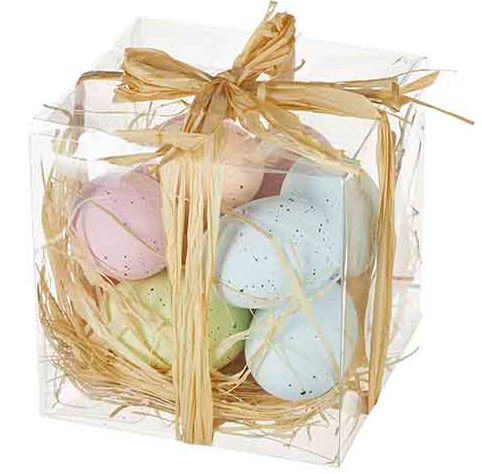 Box of Multicolor Pastel Eggs