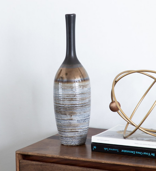 Bronze Swirl Vase