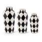 Black & White Harlequin Vase (Various Sizes)