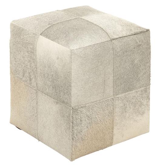 Patchwork Leather Handmade Ottoman