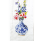 Blue Vase with Flowers Tea Towel