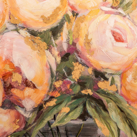 Pink Peonies in a Pitcher Canvas