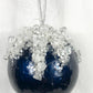 4.5" Icy Ball Ornament, Royal Blue
