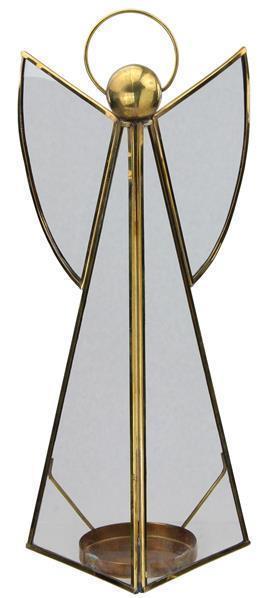 Glass & Brass Angel, Gold (Various Sizes)