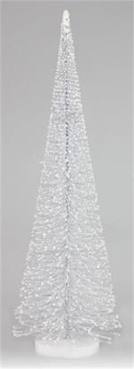 Bottle Brush Tree with Snowy Tips, White (Various Sizes)