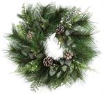 14" Mixed Pine/Pinecone Wreath