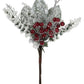 18" Frosted Magnolia Leaf Bush with Eucalyptus & Berries