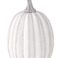 Jeweled White and Silver Glittered Pumpkin