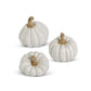 Resin Pumpkin, White (Various Styles)