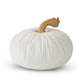 Resin White Velvet Pumpkin, Short