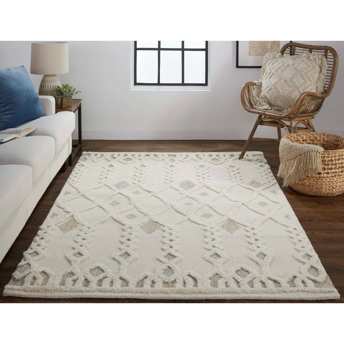 Anica Rug, Ivory (Various Sizes)