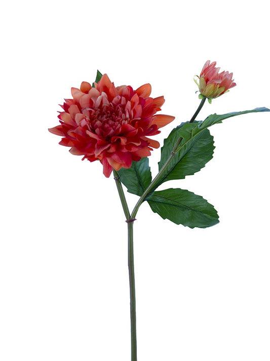 21" Real Touch Dahlia, Orange