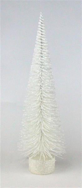 Bottle Brush Pine Tree, White (Various Sizes)