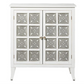 White Wood and Metal Cabinet