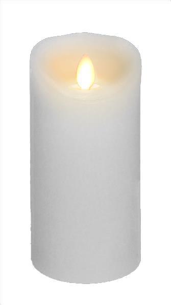 Wax Flickering Candle, 5"W x 8"H, Various Colors